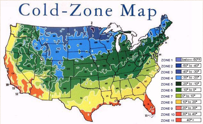 Cold Zone map